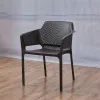 Lu Zijia plastic chairs, Nordic household living room PP dining room backrest dining chairs, office computer chairs, negotiation outdoor chairs details Picture